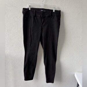 Torrid Black Skinny Stretch Jeans Size 18T‎ Stretch Goth Moto Bikercore